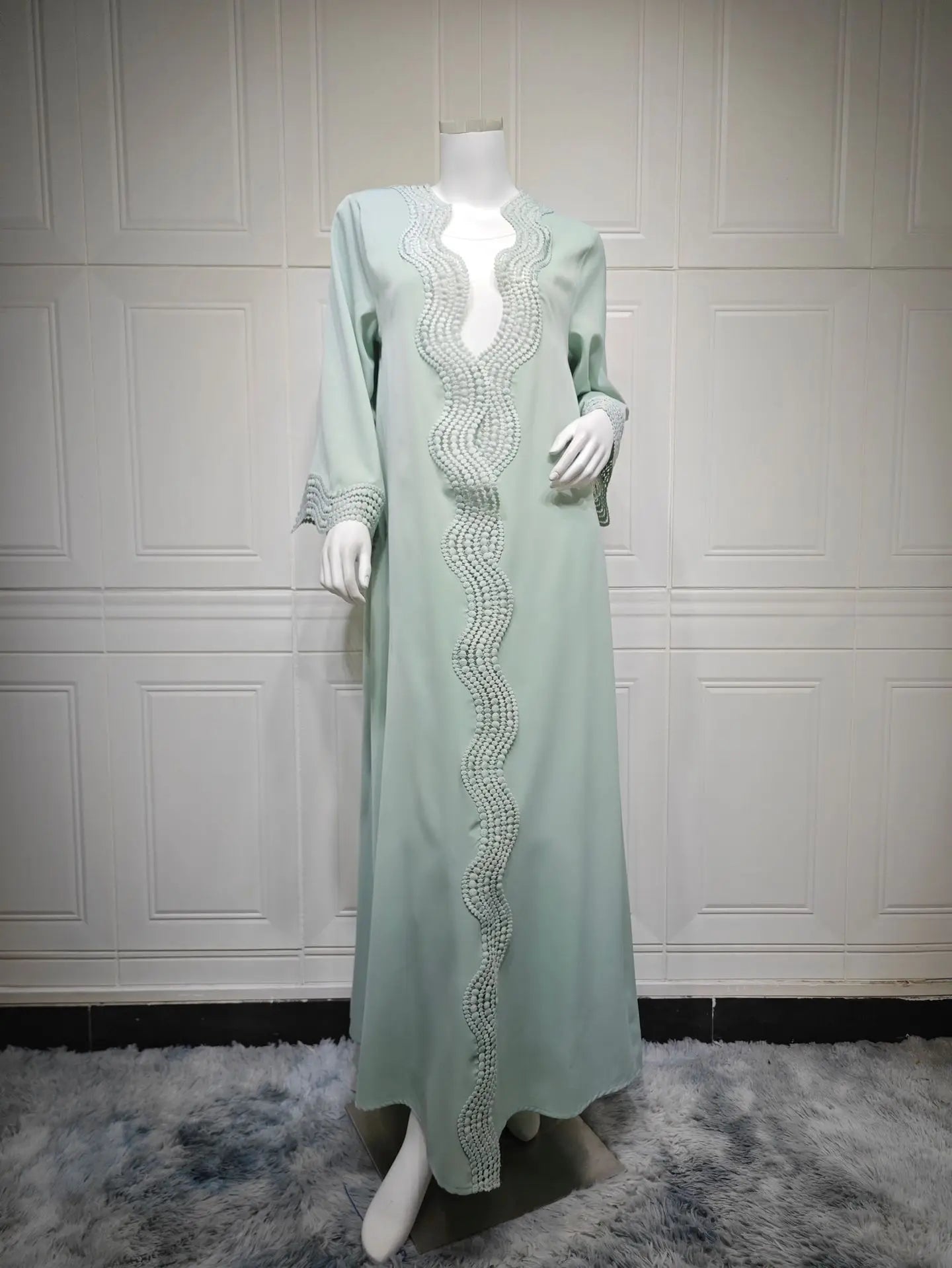 Eid Abaya Women Party Dress Print Diamond Muslim Dubai Longue Vestidos Largos Ramadan Morocco Prayer Caftan Robe Abayas Elegant