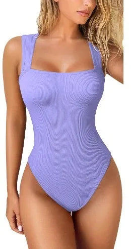 14 Color Option Women's Bodysuits Summer Sexy Lady Strapless Backless Solid Color U Collar Slim Skinny Playsuits Tops OUFY-821