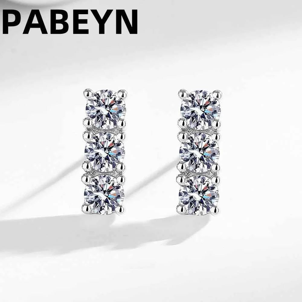 925 Sterling Silver Jewelry Set With Diamond Necklace And Earrings, Wedding Dress Versatile Jewelry Set Inlaid With AAAAA Zircon