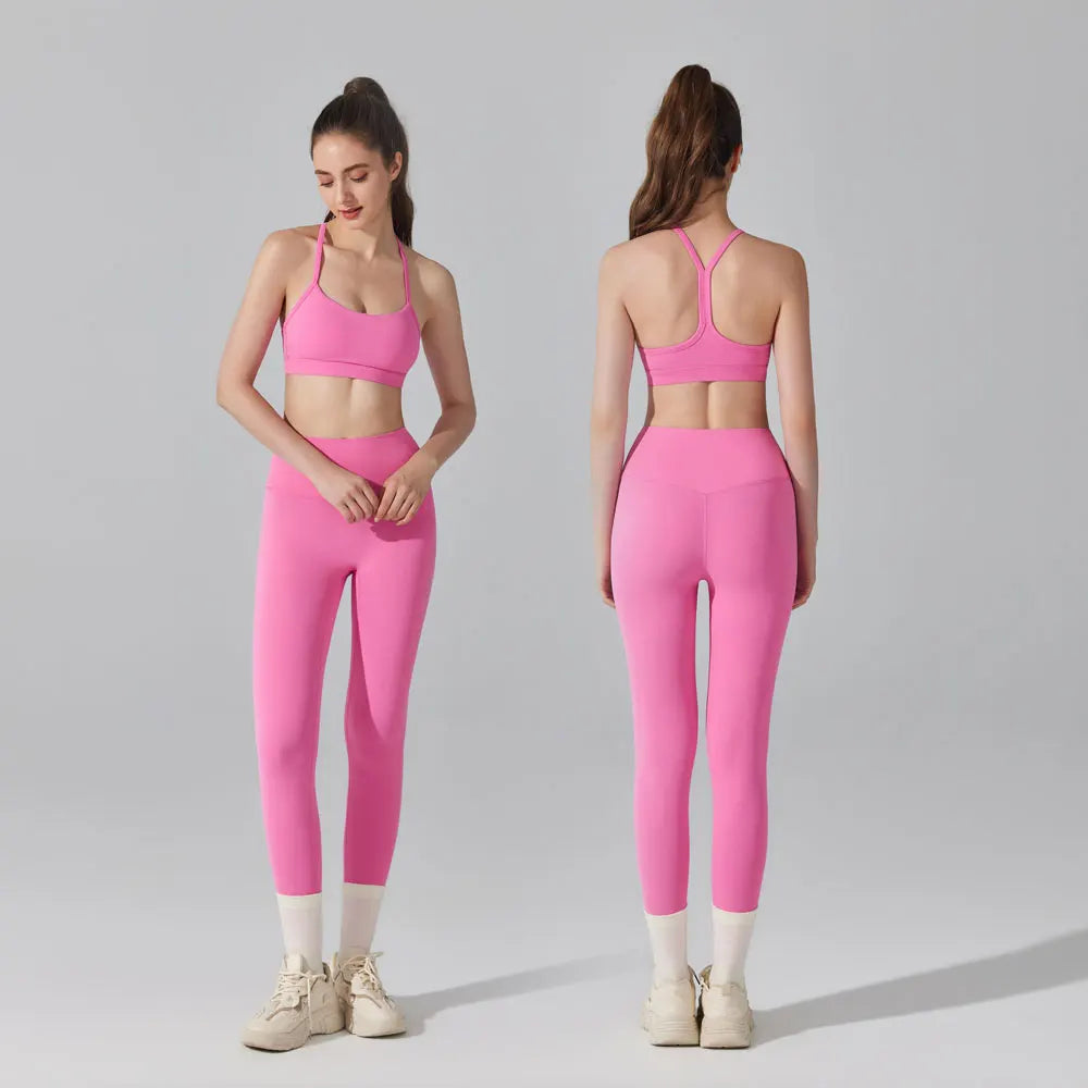 2-Piece Activewear Set — Sports Bra & High Waist Leggings