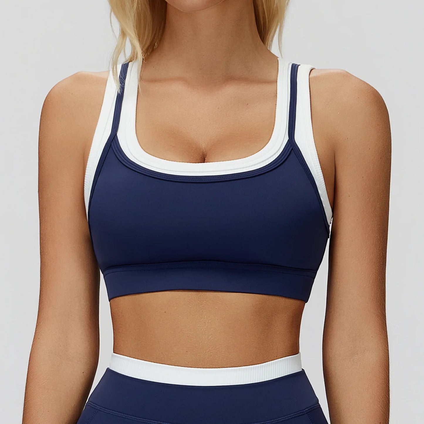 Shockproof Sports Bra — Breathable Push-Up Yoga Vest