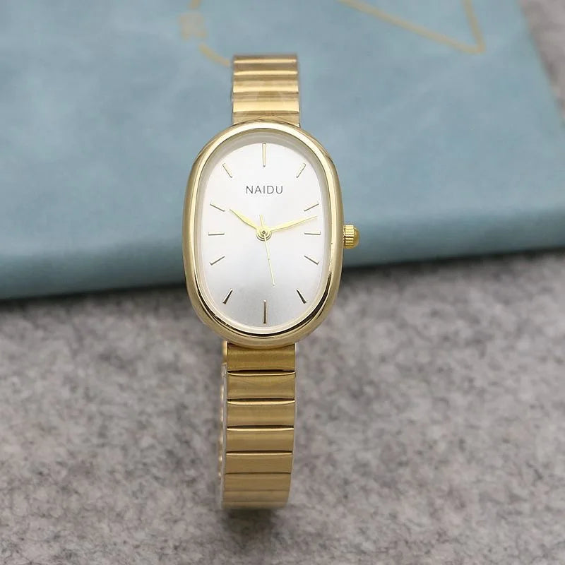 watch for women Ladies Watches Women's wristwatch Simple Silver and Gold Stainless Watchband Quartz Women's watches