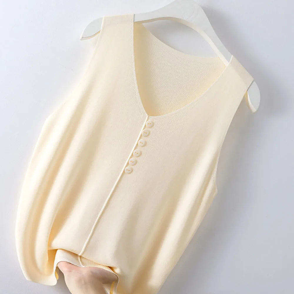 Women's sling sleeveless vest can be worn outside Summer all-match vest temperament top tanks loose version of the small vests