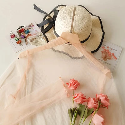 Sexy Women See Through Transparent Mesh Tops Long Sleeve Sheer Slim Ladies Turtleneck ds503