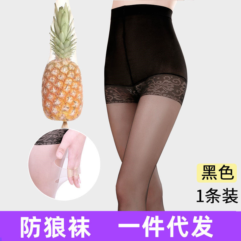 Guangzhou Baihui women's fishing net socks anti-hook silk thin love black silk long one-in-one socks European and American jk pantyhose wholesale