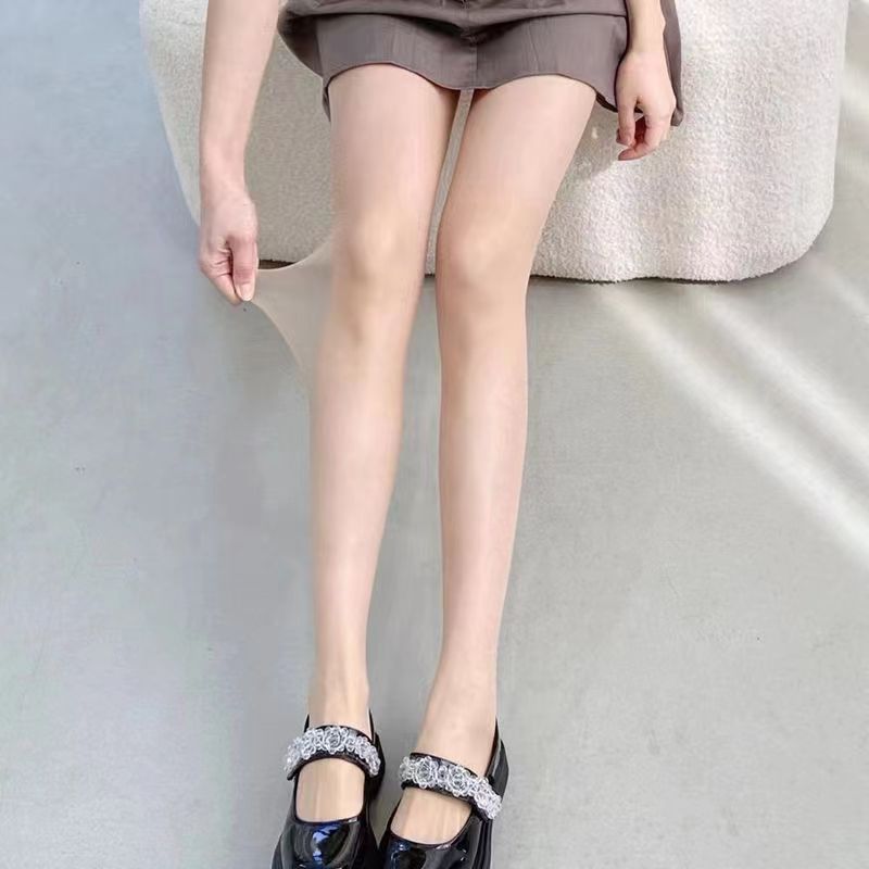 Shiny Stockings with a Glossy Finish, Slimming Effect, Summer Glossy Stockings, Shiny Black Stockings, Beautiful Legs, Bare-Leg Effect