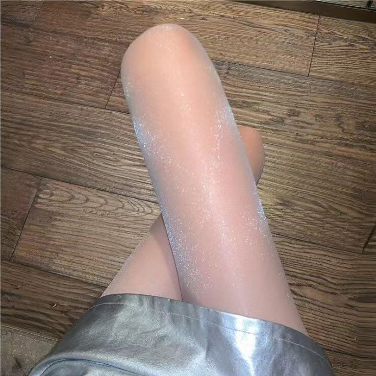 Shiny Stockings with a Glossy Finish, Slimming Effect, Summer Glossy Stockings, Shiny Black Stockings, Beautiful Legs, Bare-Leg Effect