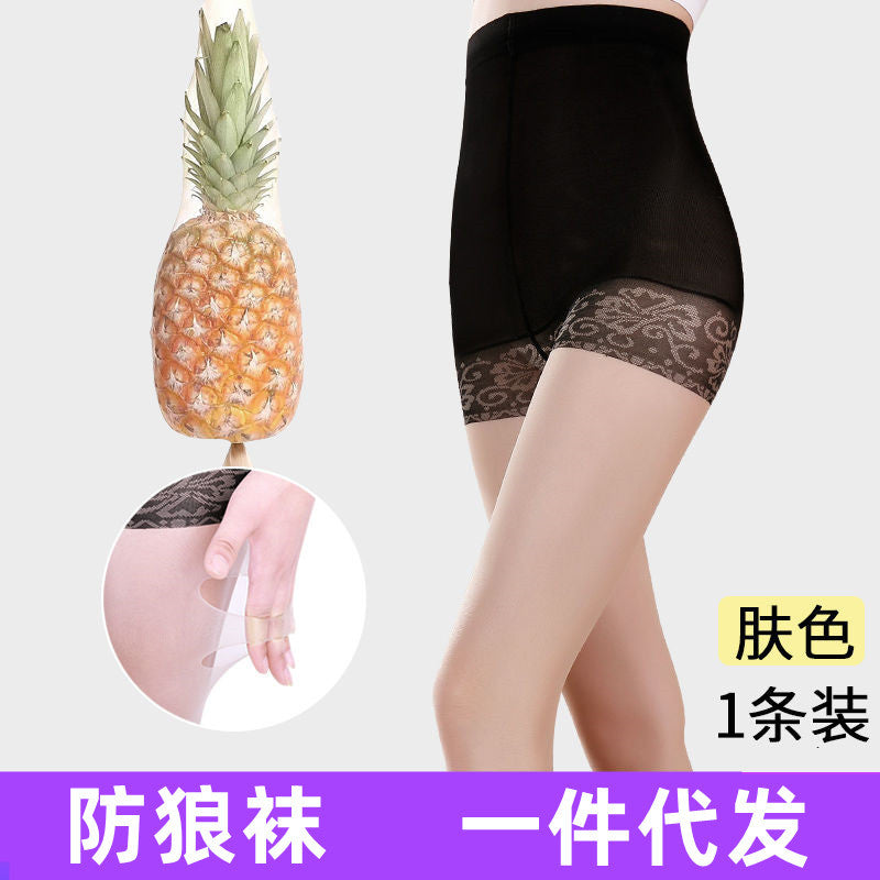 Guangzhou Baihui women's fishing net socks anti-hook silk thin love black silk long one-in-one socks European and American jk pantyhose wholesale