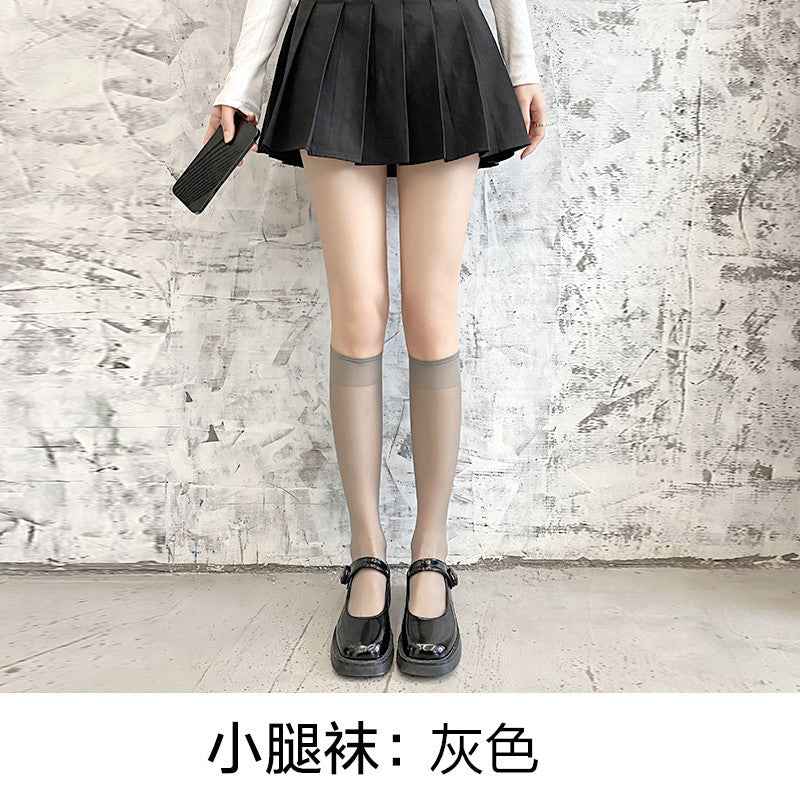 Guangzhou Baihui women's fishing net socks anti-hook silk thin love black silk long one-in-one socks European and American jk pantyhose wholesale