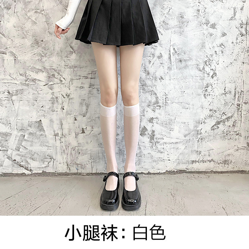 Guangzhou Baihui women's fishing net socks anti-hook silk thin love black silk long one-in-one socks European and American jk pantyhose wholesale