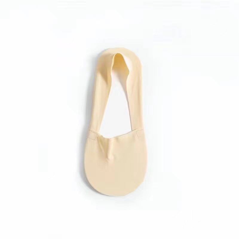Summer thin ice silk arbitrary cut boat socks ladies towel cotton bottom shallow invisible silicone cotton anti-slip antibacterial socks