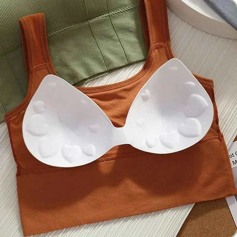Breathable Sports Bra Anti-Sweat Fitness Top Women Seamless Yoga Bra Shockproof Crop Top Push Up Sport Bra Gym Workout Top