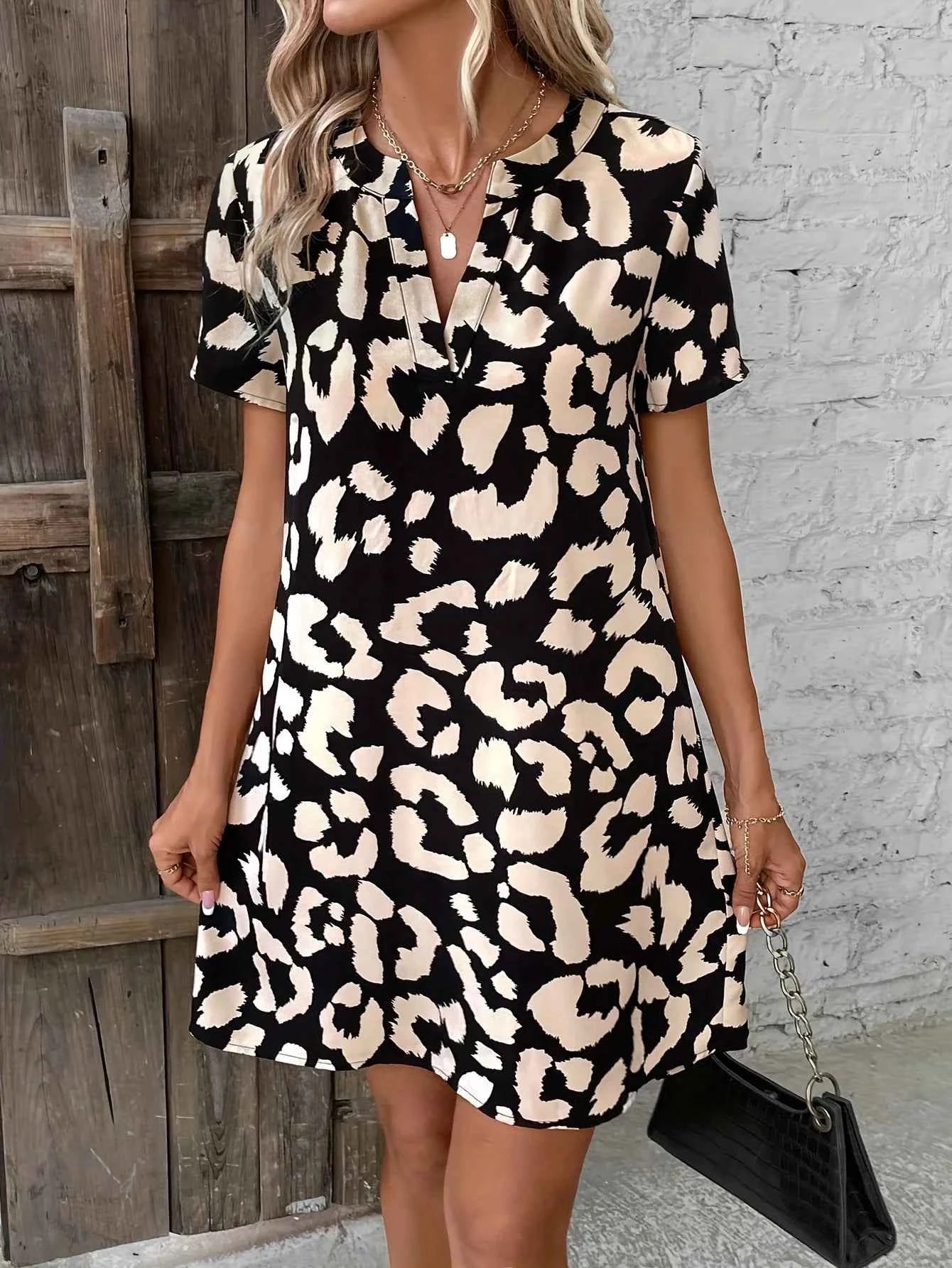 Women's Casual Vacation Printed Dress