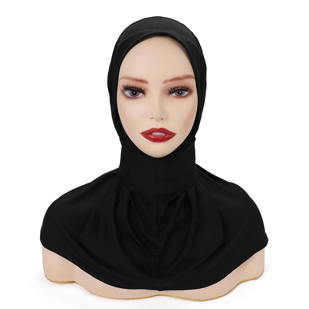 Ready To Go wear Instant Hijab for Ladies Girls Women With Tie Back Buttons Premium Quality Jersey Scarf