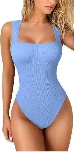 14 Color Option Women's Bodysuits Summer Sexy Lady Strapless Backless Solid Color U Collar Slim Skinny Playsuits Tops OUFY-821