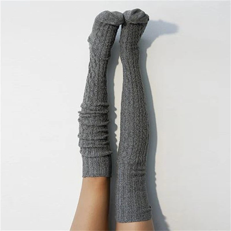 Cotton Thigh High Stockings — Over-Knee Socks for Women & Girls