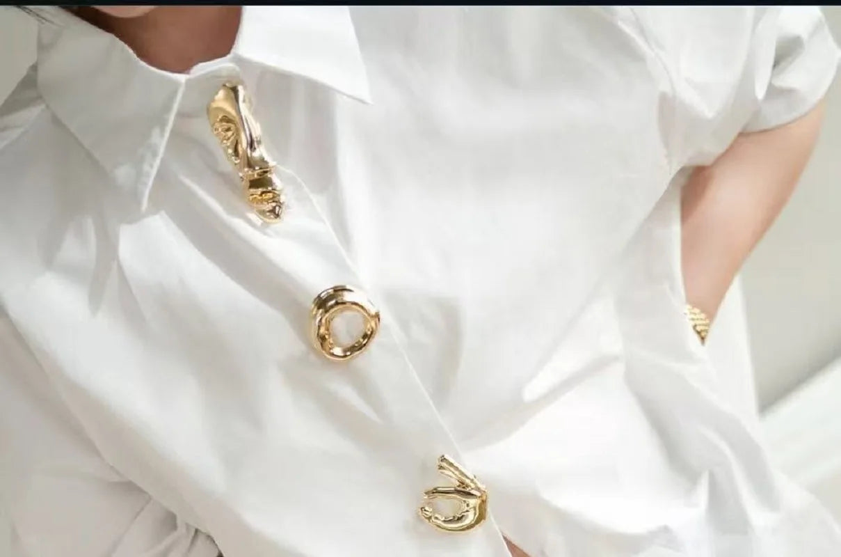 New Autumn 2025 Cotton Long Sleeve Solid Color Blouses Shirts for Women Trend Loose Casual Tops Woman Clothes