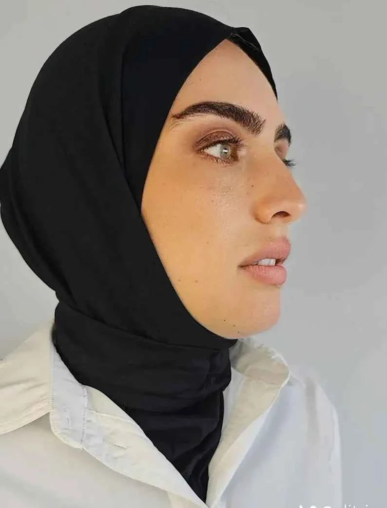 Ready To Go wear Instant Hijab for Ladies Girls Women With Tie Back Buttons Premium Quality Jersey Scarf