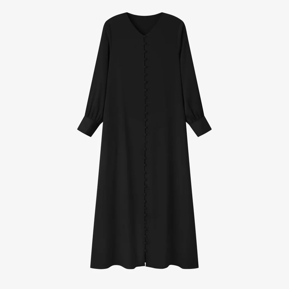 AS SS26 light satin ball buttons dress lightweight super comfortable fabric dressy woman clothes