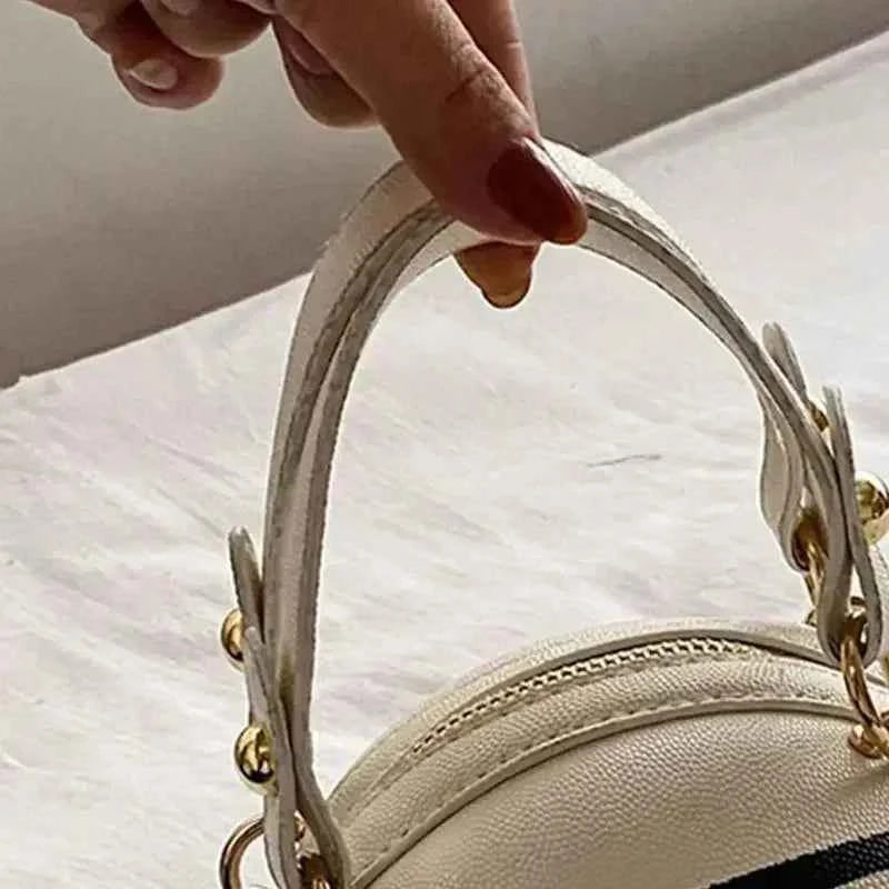 FashionableHigh End Personalized Basketball New Trendy Korean Version Simple Single Shoulder Crossbody Small Round Bag For Women