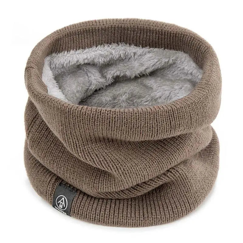 Fashion Women Knitted Scarf Solid Cashmer Like Winter Snood Scarves Lady Warm Wool Fur Thick Unisex Men Neck Scarfs Ring