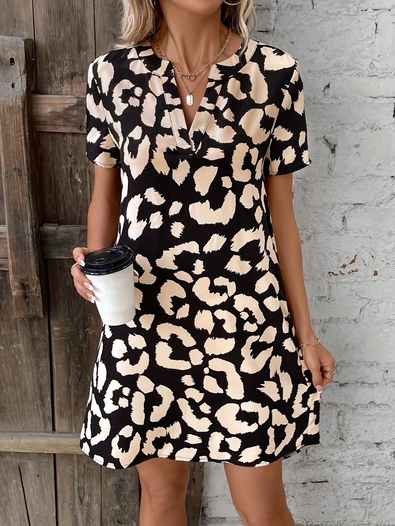 Women's Casual Vacation Printed Dress