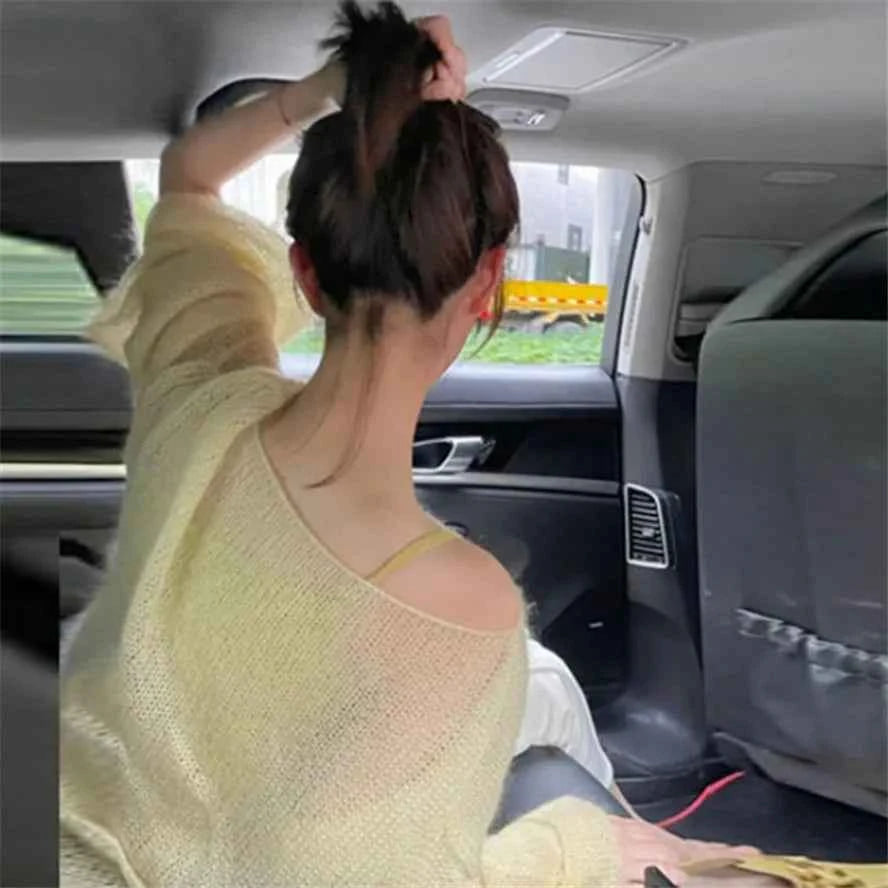 Korean Style Office Basic 2023 Pullovers Women Solid Summer Hollow Out Thin Fashion Loose Sun-proof Casual Cozy Popular Tops