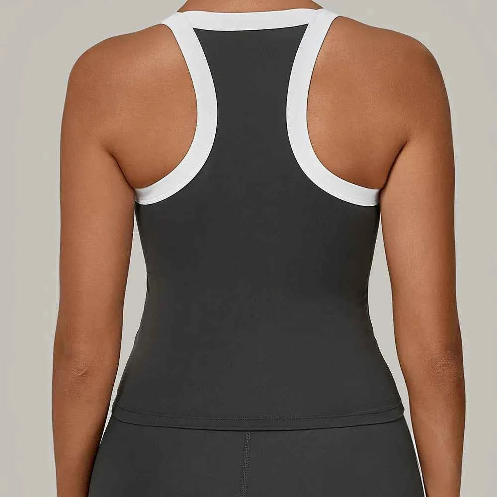 High Support Yoga Sports Bra — Breathable Push-Up Vest