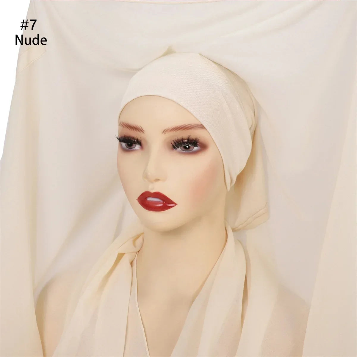 Newest Instant Chiffon Hijab with Magnetic Buckle Solid Color Woman Muslim Hijab Scarf Islamic Turban Fashion Headband Shawls