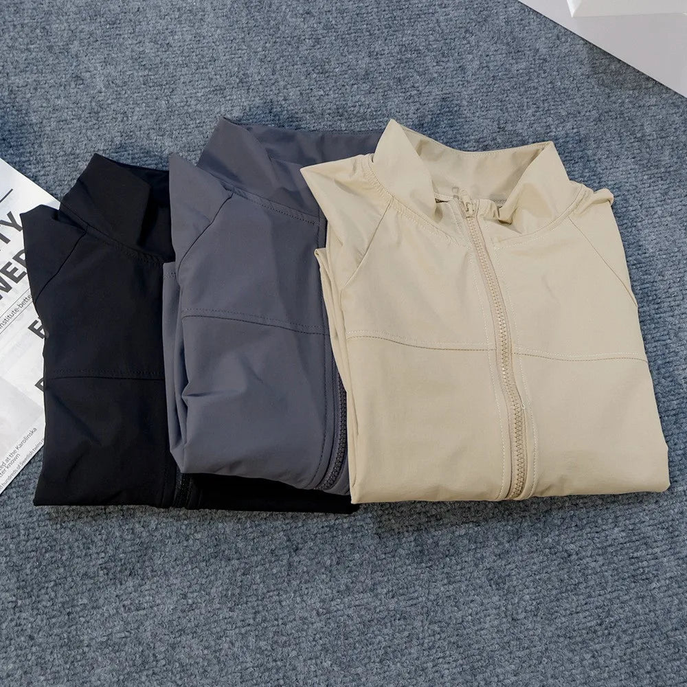 Windproof Sports Jacket — UV Protection Quick-Dry Zip Top