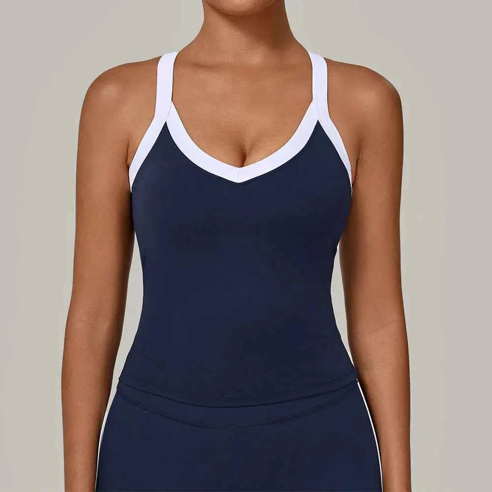 High Support Yoga Sports Bra — Breathable Push-Up Vest