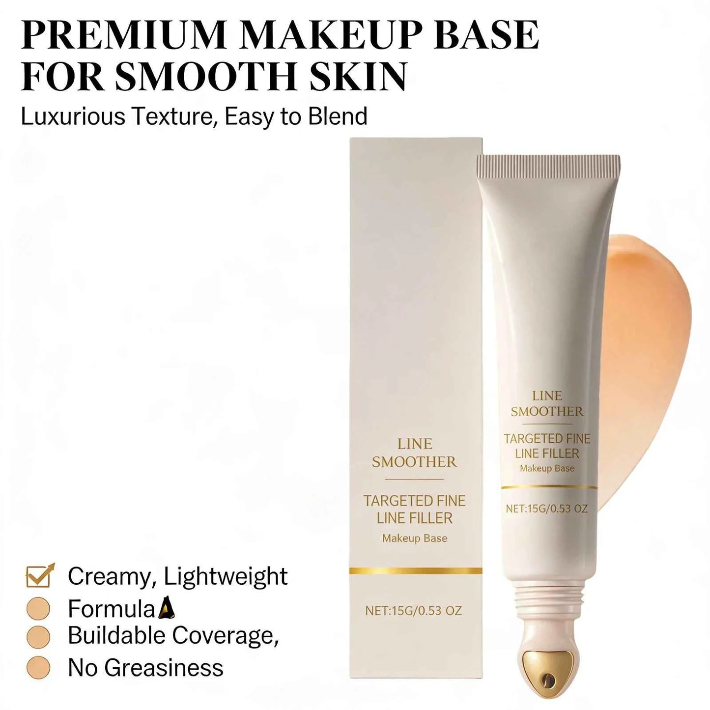 Line Smoother Hydrating Primer for Makeup Even Tone Lightweight & Non-sticky Invisible Pores Antioxidant Makeup Base Moisturizer