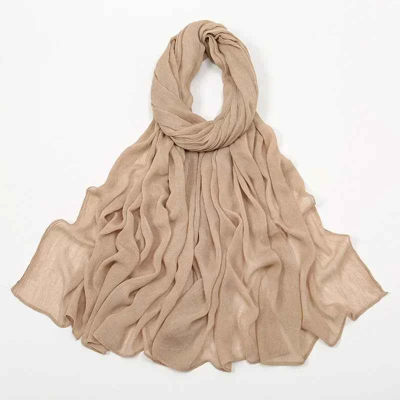 2024 Soft Rayon Cotton Muslim Hijabs for Women Scarf Plain Shawls Femme Musulman Viscose Rayon Headscarf Islamic Turban Headband