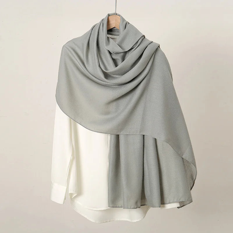 New Cotton Linen Hijab Scarf For Women Femme Musulmane shawls Kebaya Women's Hijab Headscarf Wrap Stoles Solid Islamic Headband