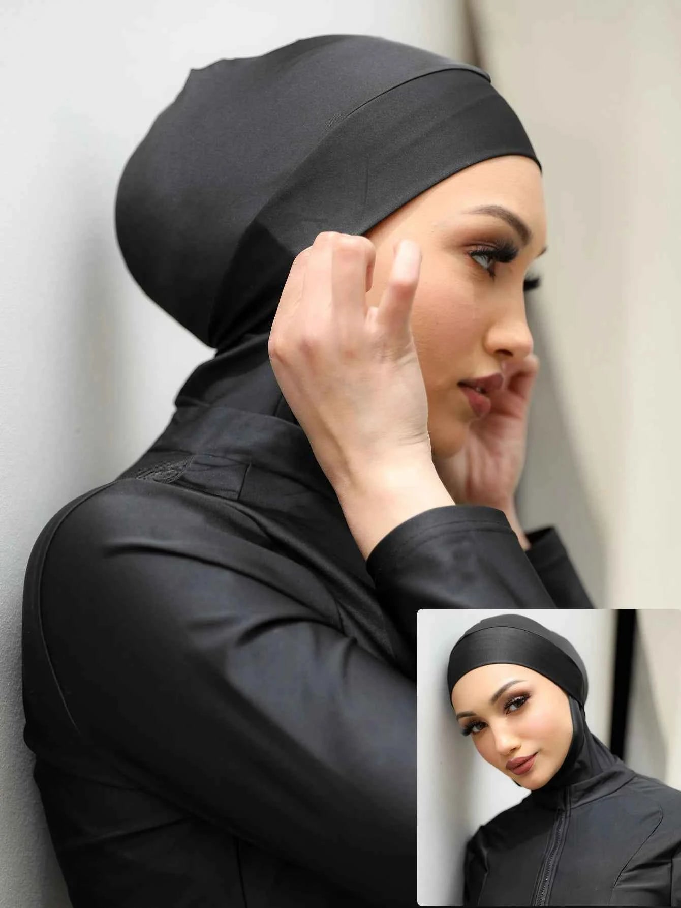 1PCS Burkini Femme Hijab Swim Bathing Hijab Women Summer Beach Instant Turban Cap