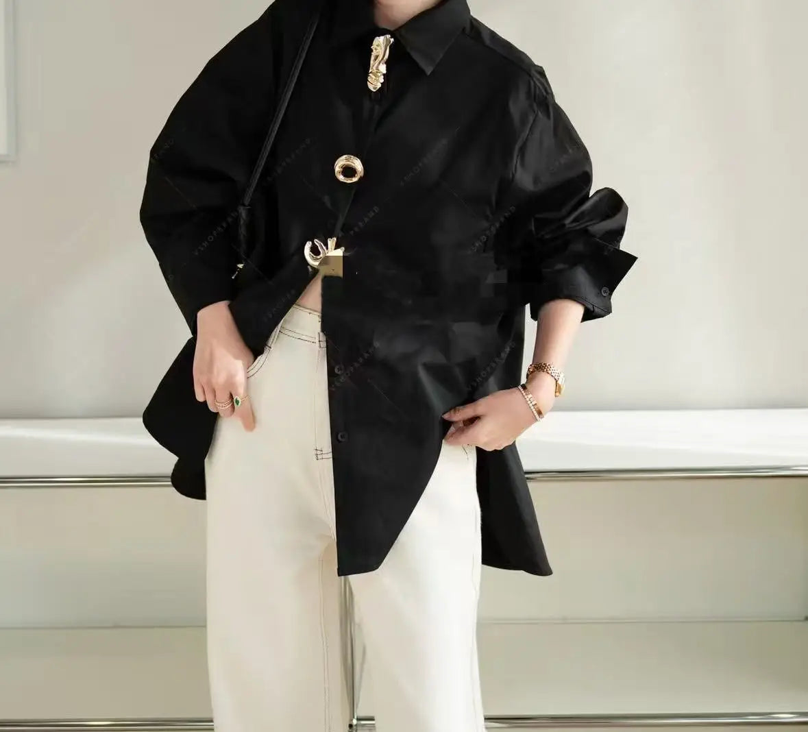 New Autumn 2025 Cotton Long Sleeve Solid Color Blouses Shirts for Women Trend Loose Casual Tops Woman Clothes