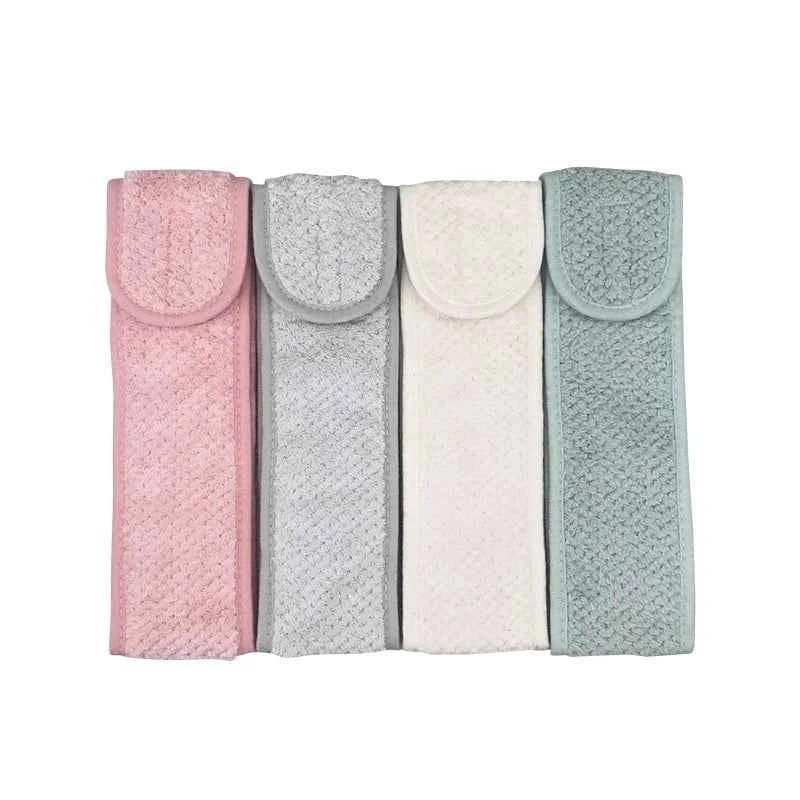 Adjustable Makeup Headband Soft Fleece Face Wash Towel Bath Spa Facial Hairband Skincare Beauty Head Wrap Accessory