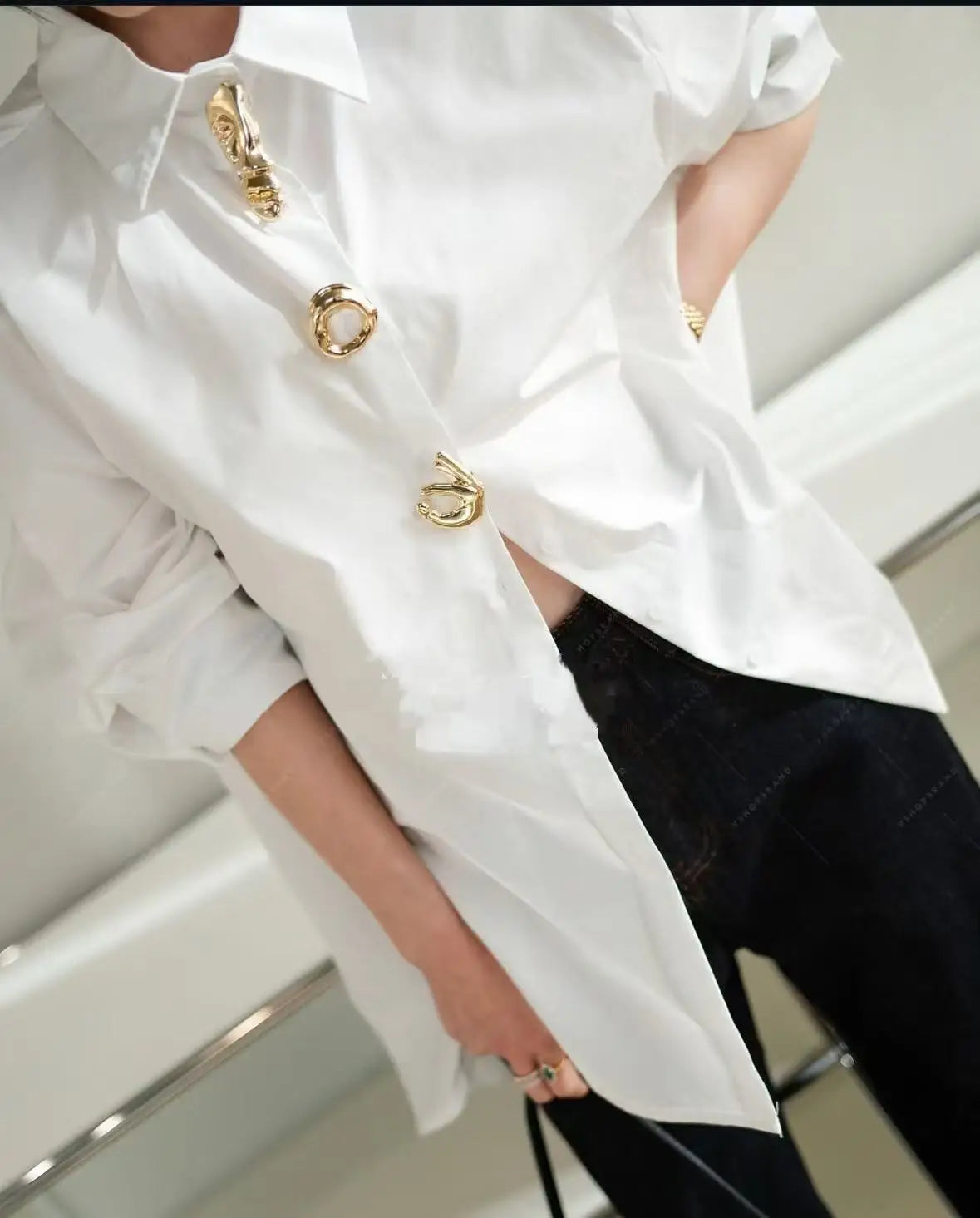 New Autumn 2025 Cotton Long Sleeve Solid Color Blouses Shirts for Women Trend Loose Casual Tops Woman Clothes