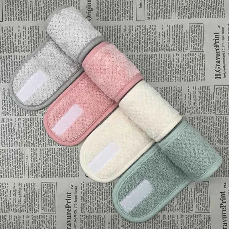 Adjustable Makeup Headband Soft Fleece Face Wash Towel Bath Spa Facial Hairband Skincare Beauty Head Wrap Accessory