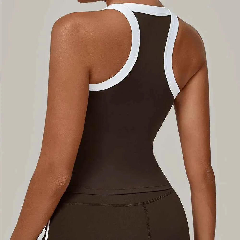 High Support Yoga Sports Bra — Breathable Push-Up Vest