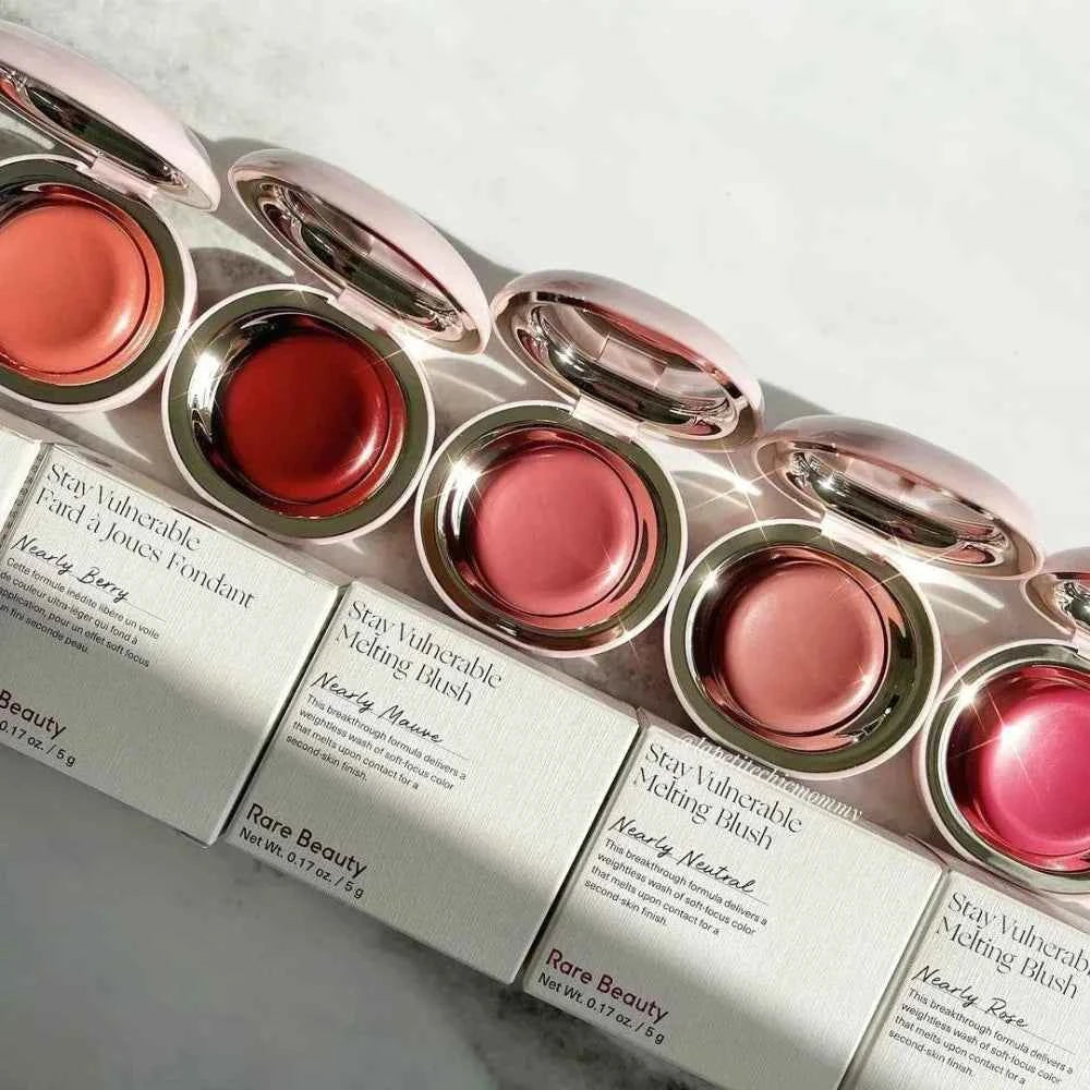 Rare Beauty Blush Lip Gloss Brightens The Complexion Is Silky And Beautiful And Enhances Contours Girl Women Makeup With Box