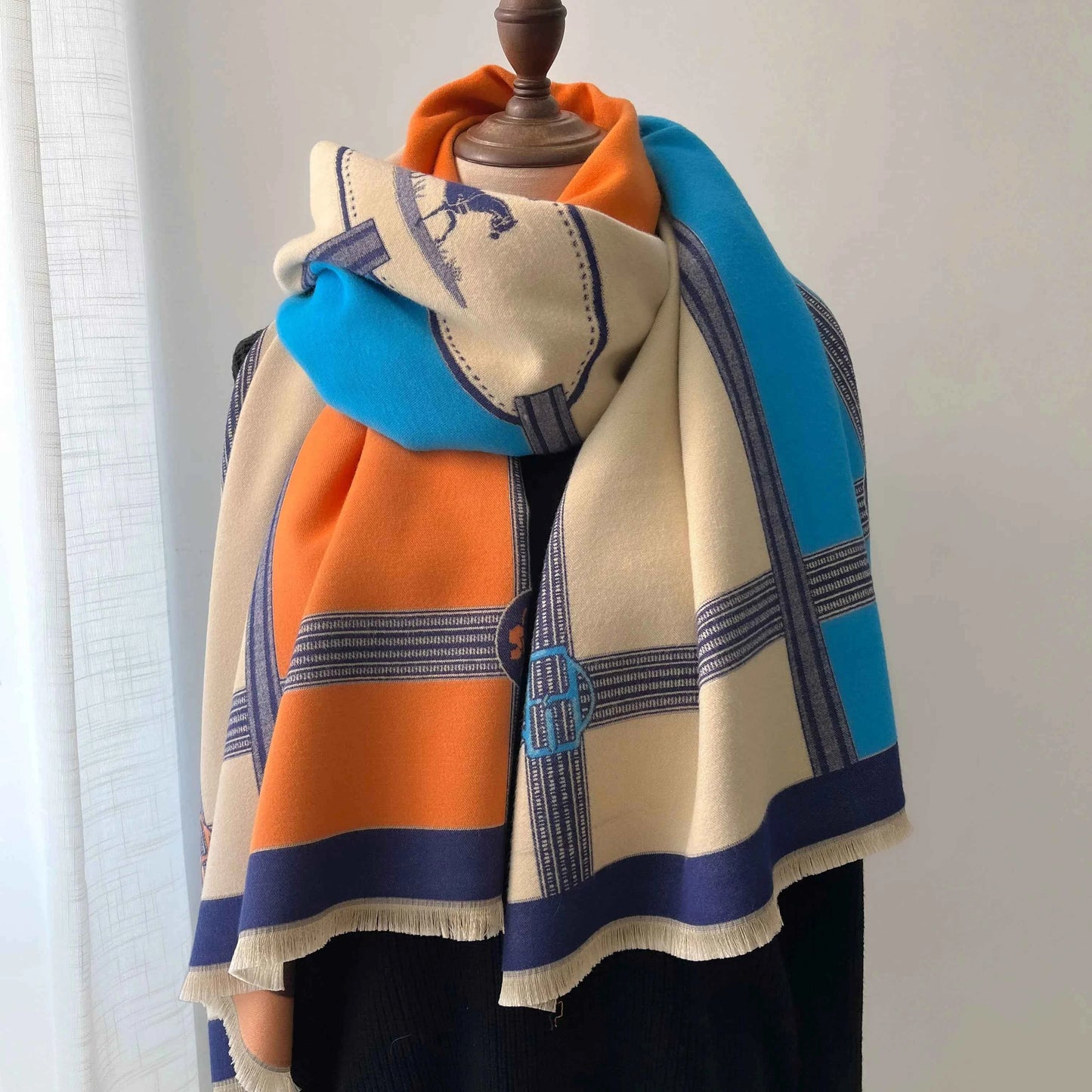 Winter Cashmere Scarf Women Luxury  Print Female Shawl Wrap Scarves Lady Thick Warm Blanket Gift Echarpe Pashmina