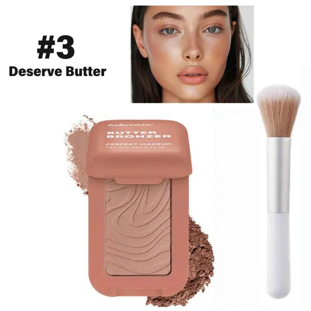 Bronzer Blush Highlights Palette&Brush Makeup Contour Sticks Cosmetics Contouring for Face Shading Palette Powder