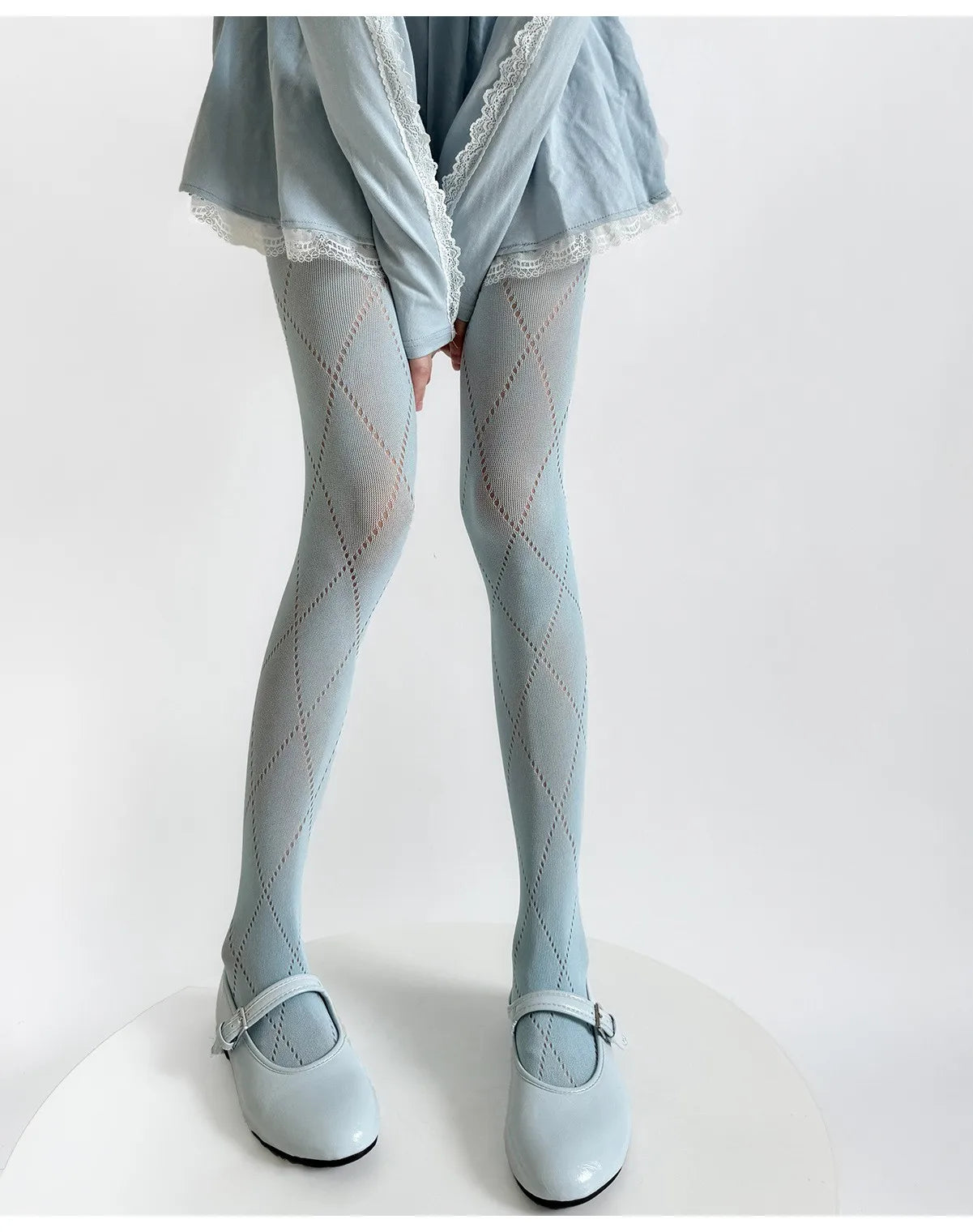 Pantyhose Women Retro Plaid Hollow Out Mesh Fishnet Stockings Women Tights Lingerie Slim Stocking Pantyhose Tight spring  summer