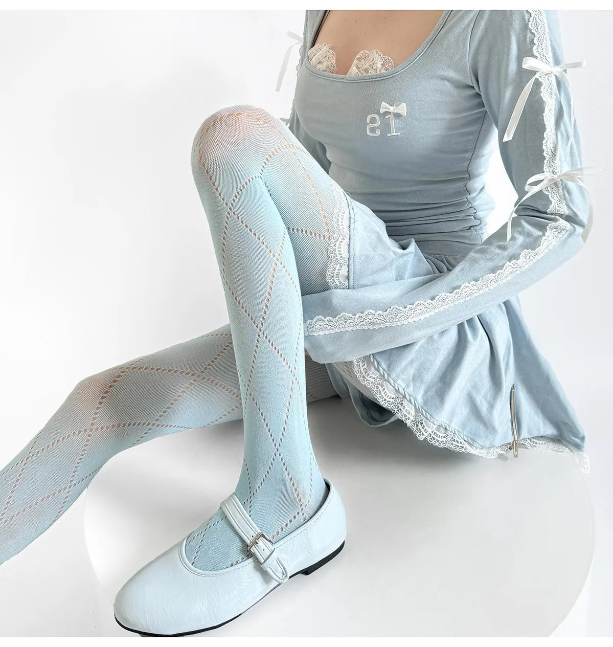 Pantyhose Women Retro Plaid Hollow Out Mesh Fishnet Stockings Women Tights Lingerie Slim Stocking Pantyhose Tight spring  summer