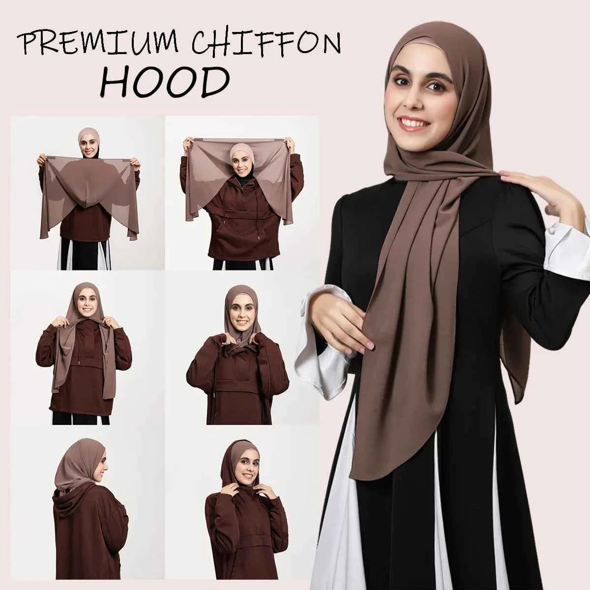 2025 Ramadan Women Solid Scarf Built-in Magnetic Muslim Chiffon Hijab Shawls Head Wrap Hijabs Scarves Ladies Foulard Islamic