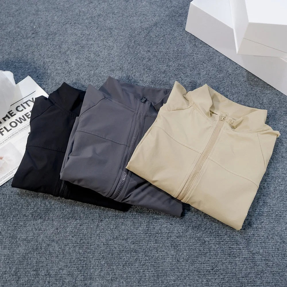 Windproof Sports Jacket — UV Protection Quick-Dry Zip Top