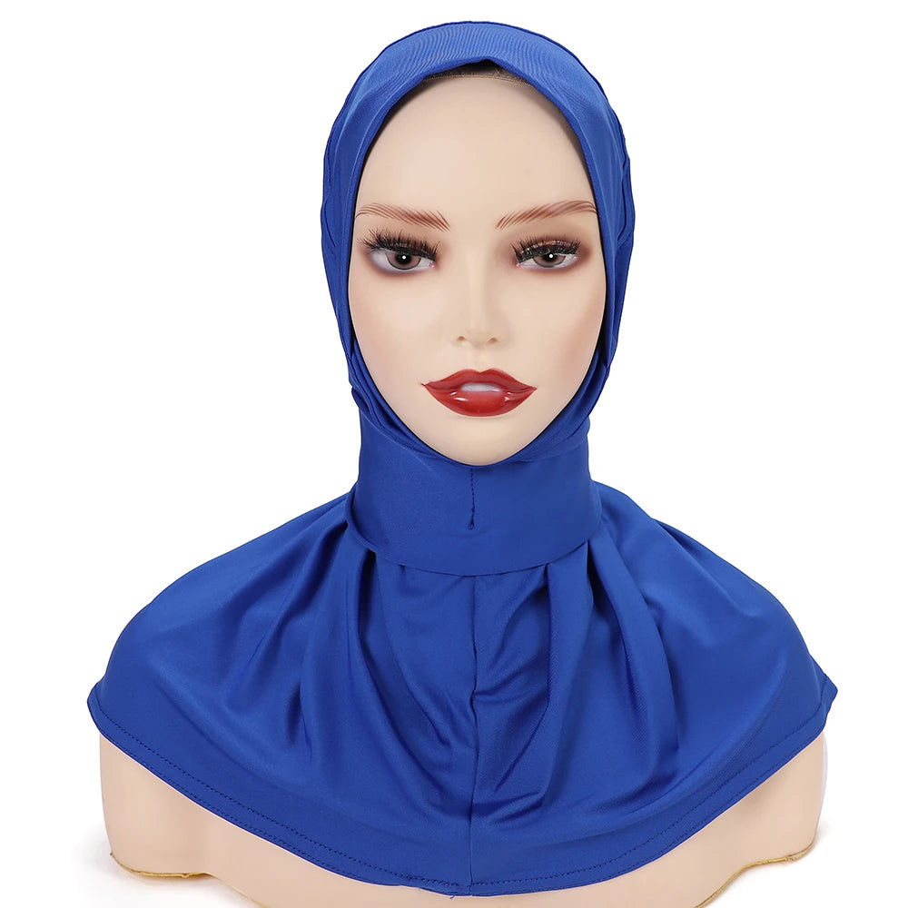 Ready To Go wear Instant Hijab for Ladies Girls Women With Tie Back Buttons Premium Quality Jersey Scarf