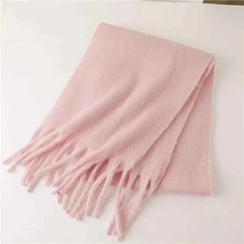 2025 Women's Luxury Winter Cashmere Scarves - Pashmina , Thick Blanket Wrap with Long Fringe for Him & Her Couple-style Scarves