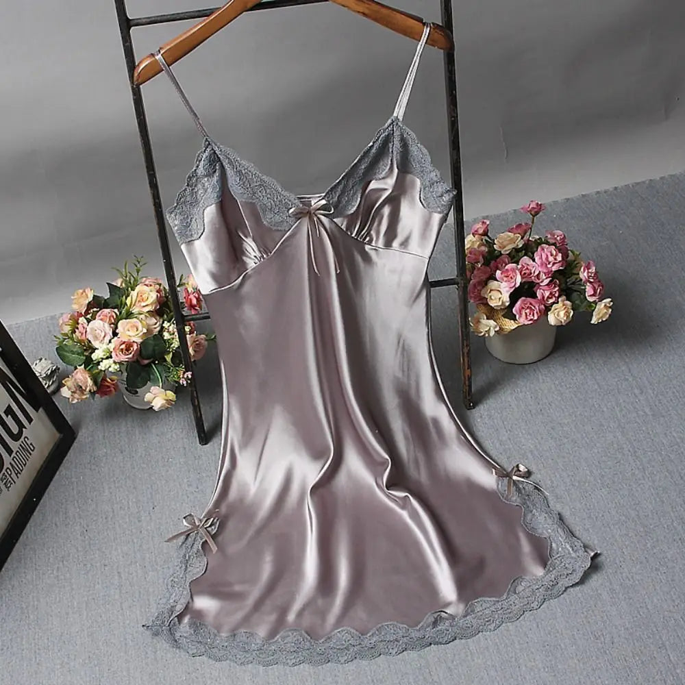 Silk Lace Nightgown — Bridal Lingerie Sleepwear & Nightdress